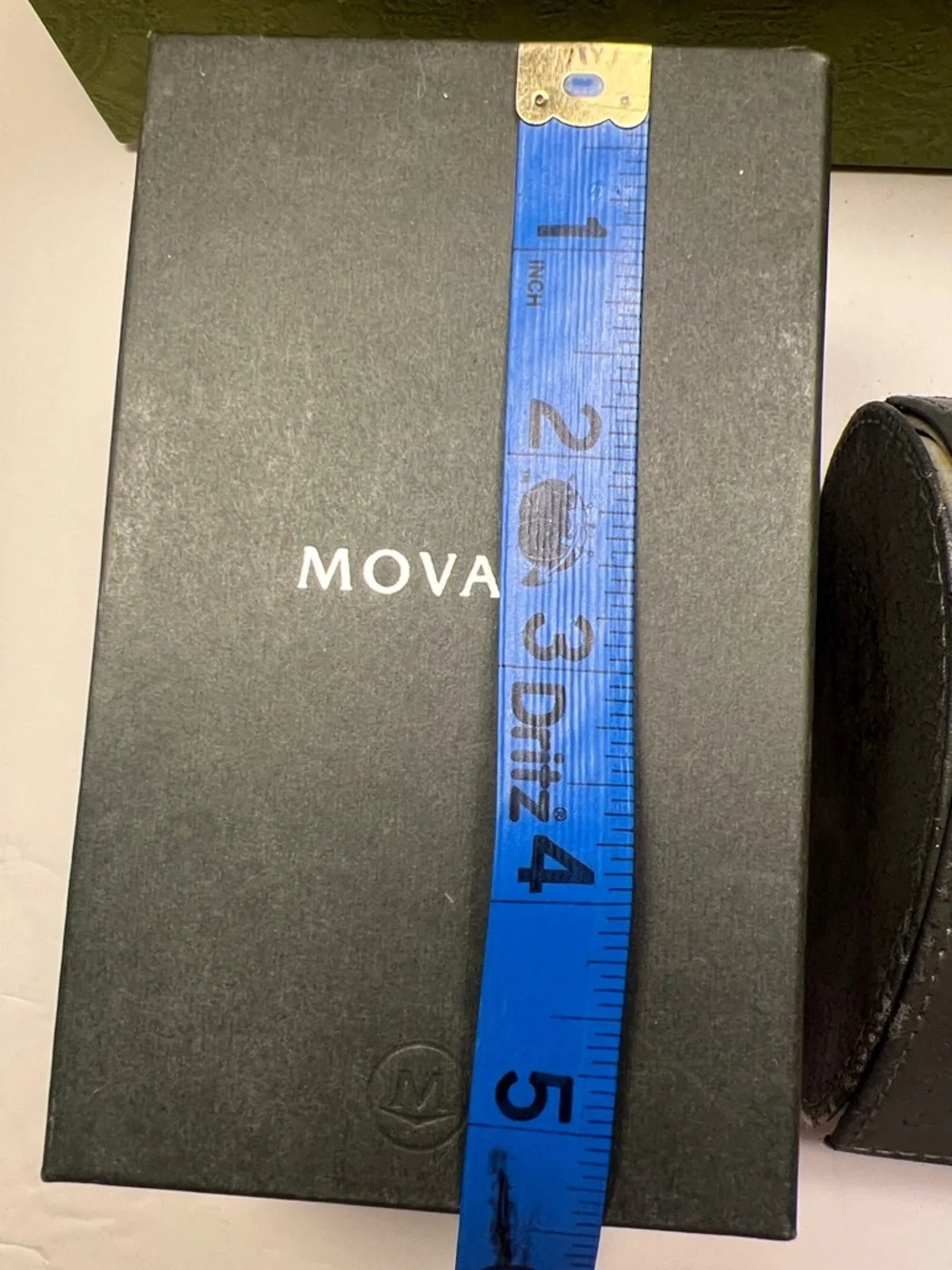 Vintage Movado Watch Box Gray Empty Used